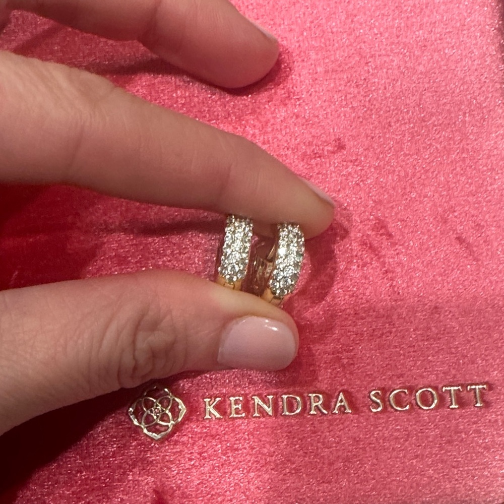 Kendra Scott Gold and Silver Sparkle Earrings